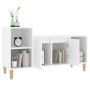 Mobile Porta TV Bianco 100x35x55 cm in Legno Multistrato