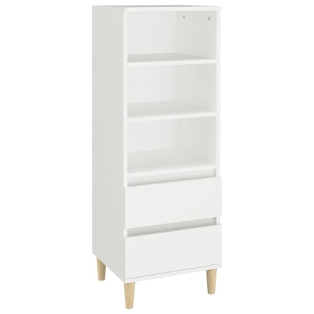 Credenza Bianco 40x36x110 cm in Legno Multistrato