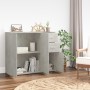 Credenza Grigio Cemento 91x29,5x75 cm in Legno Multistrato