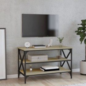 Mobile Porta TV Rovere Sonoma 80x40x50 cm in Legno Multistrato