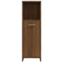 Armadietto Bagno Rovere Marrone 30x30x95cm in Legno Multistrato