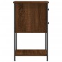 Comodino Rovere Marrone 32x42x70 cm in Legno Multistrato