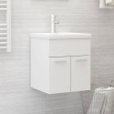 Mobile Bagno con Lavabo Integrato Bianco in Legno Multistrato