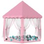 Tenda da Gioco Principessa con 250 Palline 133x140 cm Rosa