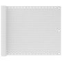 Schermo Frangivista per Balcone Bianco 75x500 cm in HDPE