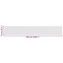 Schermo Frangivista per Balcone Bianco 75x500 cm in HDPE