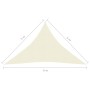 Vela Parasole 160 g/m² Crema 5x5x6 m in HDPE