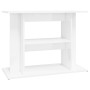 Supporto Acquario 80x35x60cm in Legno Multistrato Bianco Lucido