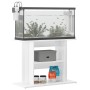 Supporto Acquario 80x35x60cm in Legno Multistrato Bianco Lucido