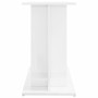 Supporto Acquario 80x35x60cm in Legno Multistrato Bianco Lucido