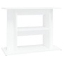 Supporto per Acquario 80x35x60 cm in Legno Multistrato Bianco