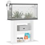 Supporto per Acquario 80x35x60 cm in Legno Multistrato Bianco