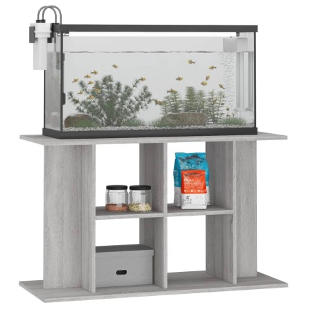 Supporto Acquario 100x40x60 cm Legno Multistrato Grigio Sonoma