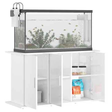 Supporto Acquario 101x41x58 cm Legno Multistrato Bianco Lucido