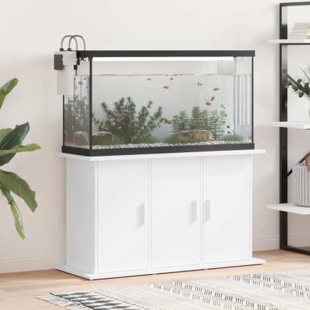 Supporto per Acquario 101x41x58 cm in Legno Multistrato Bianco