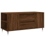 Tavolino Salotto Rovere Marrone 102x44,5x50cm Legno Multistrato