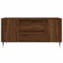 Tavolino Salotto Rovere Marrone 102x44,5x50cm Legno Multistrato