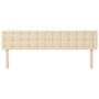Testiera 2 pz Crema 80x5x78/88 cm in Tessuto