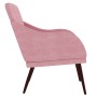 Poltrona Rosa 63x76x80 cm Velluto