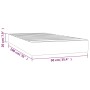 Materasso a Molle Insacchettate Crema 90x190x20 cm in Tessuto