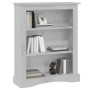 Libreria a 3 Livelli in Pino Corona Range Grigio 81x29x100 cm