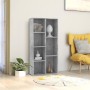 Libreria Grigio Cemento 50x25x106 cm in Legno Multistrato