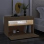 Mobile Porta TV con Luci LED Rovere Sonoma 60x35x40 cm