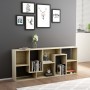 Libreria Rovere Sonoma 67x24x161 cm in Legno Multistrato