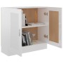 Libreria Bianco Lucido 82,5x30,5x80 cm in Legno Multistrato