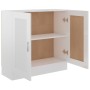 Libreria Bianco Lucido 82,5x30,5x80 cm in Legno Multistrato