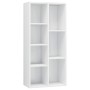 Libreria Bianco Lucido 50x25x106 cm in Legno Multistrato