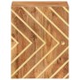 Mobile da Bagno a Parete Marrone e Nero Legno Massello di Mango