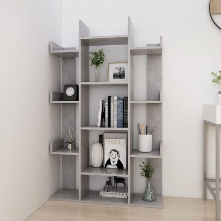 Libreria Grigio Cemento 86x25,5x140 cm in Truciolato