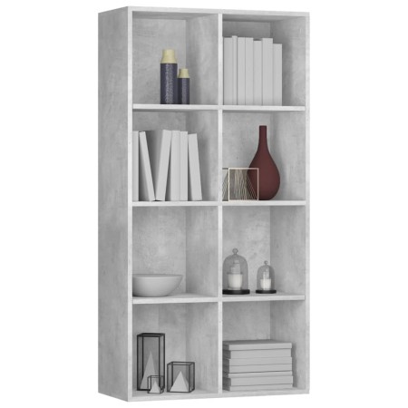 Libreria/Credenza Grigio Cemento 66x30x130 cm Legno Multistrato