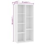 Libreria Bianca 50x25x106 cm in Legno Multistrato