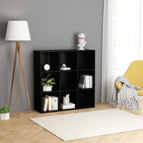 Libreria Nera 98x29x97,5 cm in Legno Multistrato