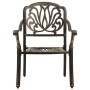 Set da Bistrot 3 pz in Alluminio Pressofuso Bronzo