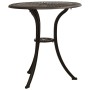 Set da Bistrot 3 pz in Alluminio Pressofuso Bronzo