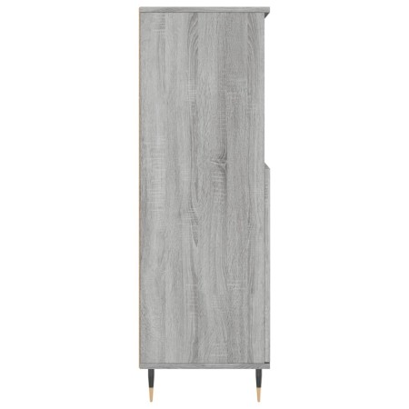 Credenza Grigio Sonoma 60x36x110 cm in Legno Multistrato