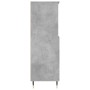 Credenza Grigio Cemento 60x36x110 cm in Legno Multistrato