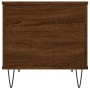 Tavolino Salotto Rovere Marrone 60x44,5x45 cm Legno Multistrato