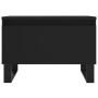 Tavolino da Salotto Nero 50x46x35 cm in Legno Multistrato