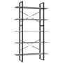 Libreria a 5 Ripiani Grigio Cemento 100x30x175cm in Multistrato