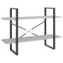 Libreria a 5 Ripiani Grigio Cemento 100x30x175cm in Multistrato