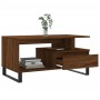 Tavolino Salotto Rovere Marrone 90x49x45 cm Legno Multistrato