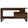 Tavolino Salotto Rovere Marrone 90x49x45 cm Legno Multistrato