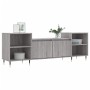 Mobile TV Grigio Sonoma 160x35x55 cm in Legno Multistrato