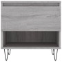 Tavolino da Salotto Grigio Sonoma 50x46x50 cm Legno Multistrato