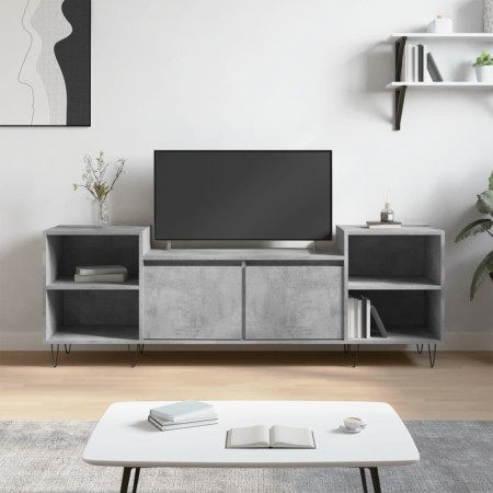 Mobile per TV Grigio Cemento 160x35x55 cm Legno Multistrato