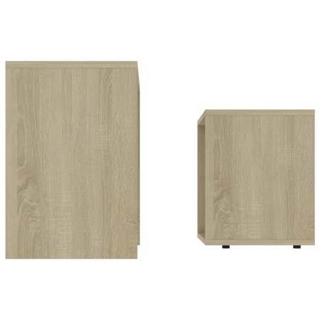 Set Tavolini Salotto Rovere Sonoma 48x30x45cm Legno Multistrato